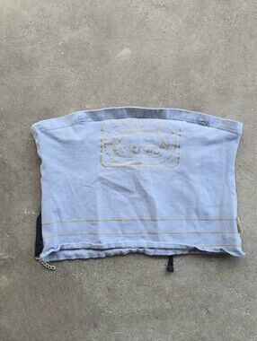 vtg y2k ecko red mini tube club video girl top